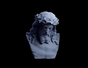 Divine Savior Bust - Symbol of Grace and Compassion, (Grey) - Celestial Crafts
