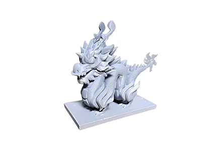 Showpiece - Celestial Craft Mystical Guardian: 3D Printed Dragon Miniature Showpiece - Legendary Home and Office Decor - Celestial Crafts