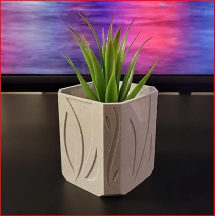 Home decor - Minimal Leaf Pot: Nature - Inspired Elegance for Your Plants Pots for Home Decoration | Indoor Pots for Living Room | Decorative Pots for Indoor Plants (No Flowers) - Celestial Crafts