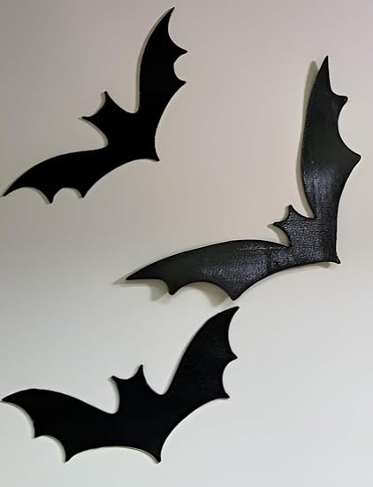 3D Printed Vintage Halloween Bat Wall Decor: Spooky Retro Charm - Celestial Crafts