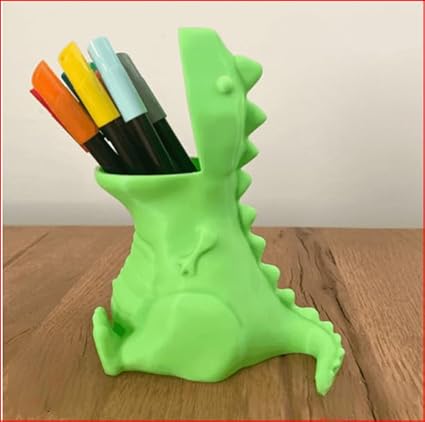 Chubby Dinosaur T - Rex Pencil Holder: Roar into Organized Creativity - Celestial Crafts