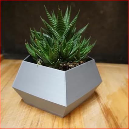 Home decor - Unique and Modern Pentagonal Planter Pots for Home Decoration | Indoor Pots for Living Room | Decorative Pots for Indoor Plants (No Flowers) - Celestial Crafts