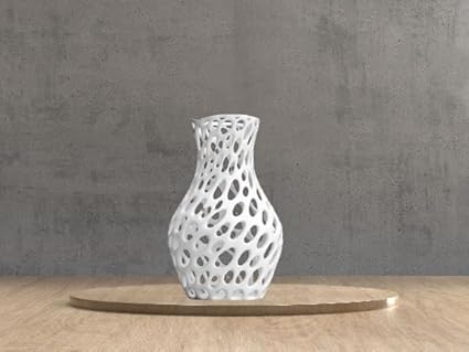 Home decor - Celestial Craft Organic Elegance: 3D Printed Decorative Vase - Modern Artistry for Home Decor (No Flowers) - Celestial Crafts