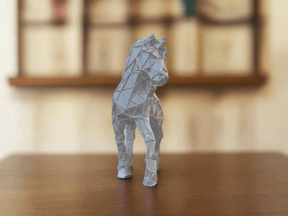Geometric Horse Figurine: A Modern Masterpiece - Celestial Crafts