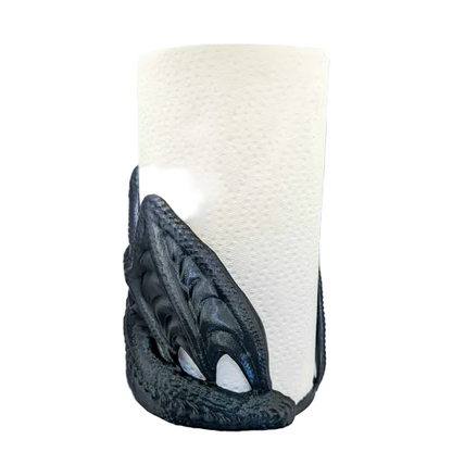 Fire-Breathing Dragon Paper Towel Holder - PLA Resin Tabletop Decor for Indian Kitchens