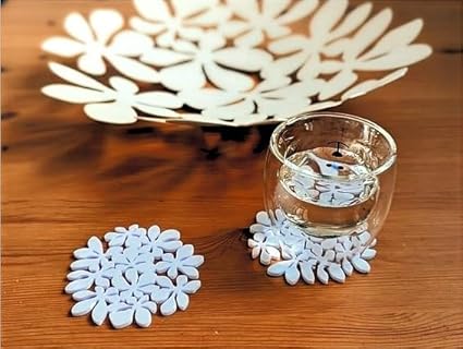 Flower Coaster - Set of 5 - Celestial Crafts