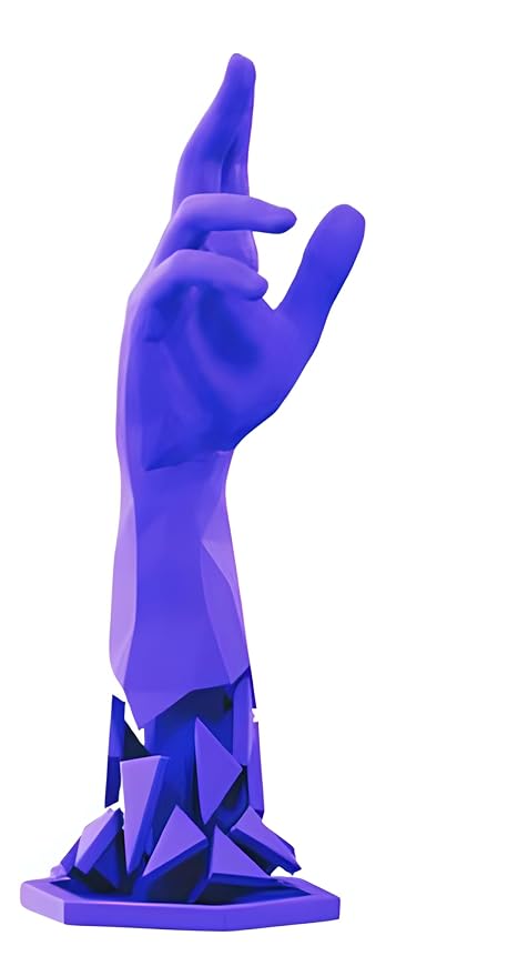 Showpiece - Modern Art Purple Fractured Arm Showpiece - A Unique Addition to Your Home Decor - Celestial Crafts