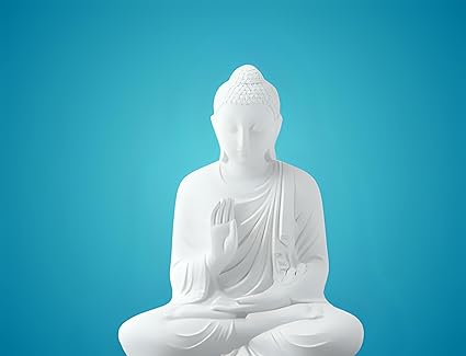 Showpiece - : Buddha Statue in Meditating Pose - Home Decor Sculpture showpiece - Celestial Crafts