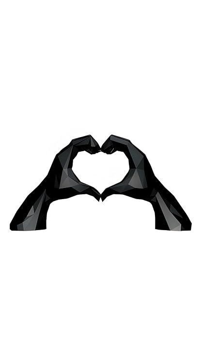 Showpiece - Geometric Heart Hands Artwork Showpiece for Decor - Celestial Crafts