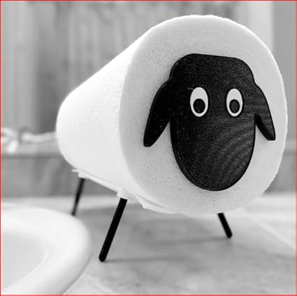 Paper Towel Sheep: Whimsical and Functional Kitchen Companion Set of 2 - Celestial Crafts