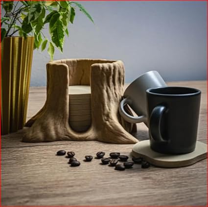 Tree Trunk Coaster Holder - Celestial Crafts