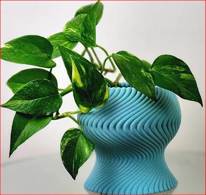 Home decor - Sculptural Elegance Wave Pots for Home Decoration | Indoor Pots for Living Room | Decorative Pots for Indoor Plants (No Flowers) - Celestial Crafts