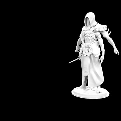 Elegant Warrior Statue: A Masterpiece of Art and Detail (White) - Celestial Crafts