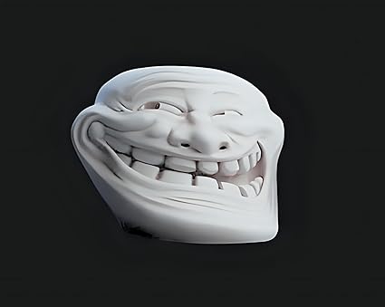 Showpiece - Troll Face Emoji Decorative Showpiece - Celestial Crafts