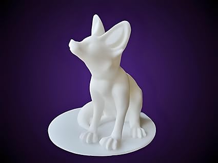 White Fennec Fox: Exquisite Wildlife Sculpture - Celestial Crafts