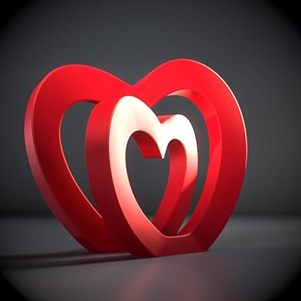 Infinite Love Heart Decor - Symbolic Home Accent (Red) - Celestial Crafts
