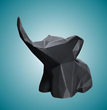 Modern 3D Printed Low Poly Elephant Statue - Celestial Crafts
