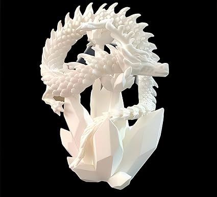 Showpiece - : Articulated Dragon Stand - Fantasy Creature Display Showpiece for Home Decor - Celestial Crafts