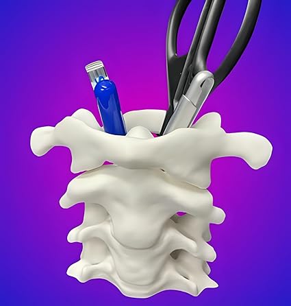 Spine Pen Holder: Unique Desk Organizer - Celestial Crafts