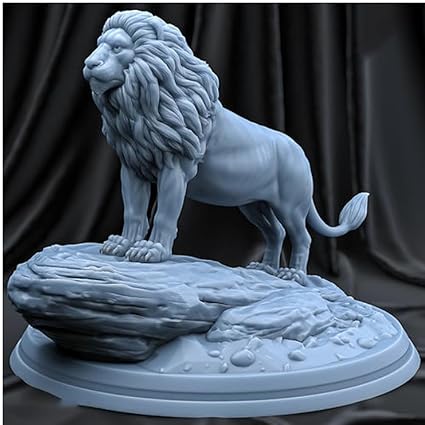 Lion Statue: Majestic Wildlife Sculpture - Celestial Crafts