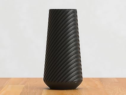 Tall Wavy VASE (No Flowers) - Celestial Crafts