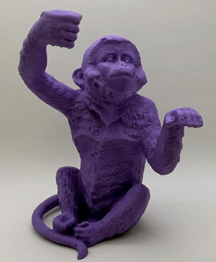 Home decor - 3D Printed Monkey Sculpture Statue: Whimsical and Modern Home Decor - Celestial Crafts