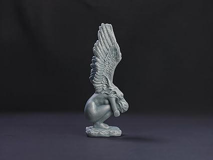 Majestic Angelic Figurine with Detailed Wings - Exquisite 3D Printed PLA Resin Decor - Celestial Crafts