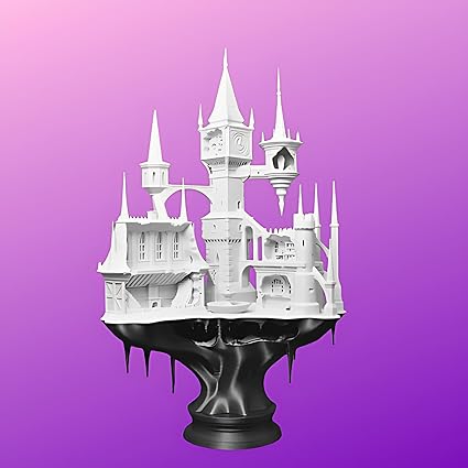 Showpiece - : 3D Printed Castle Showpiece - Enchanting Home Decor - Celestial Crafts