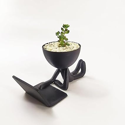 Succulent Pot with Laptop Succulent Pots and planters Ideal fo Small Plants and Succulents (No Flowers) - Celestial Crafts