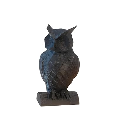 Showpiece - Owl Sculpture Home Decor showpiece (Black) - Celestial Crafts