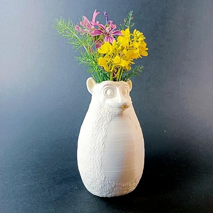 Home decor - Celestial Craft Fat Lumer Vase 3D Printed Vase for Living Room, Bedroom, Dining Table, Home Decoration (No Flowers) - Celestial Crafts