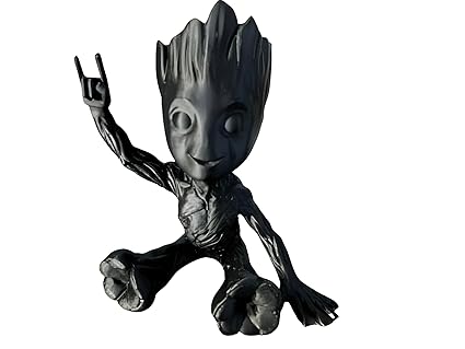 Showpiece - Black Groot Showpiece: Unique Guardian of The Galaxy Sculpture - Celestial Crafts