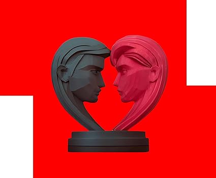Showpiece - Lovely Couple Decorative Showpiece - Perfect Valentine's Day Gift and Home Decor Accent - Celestial Crafts