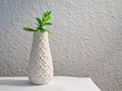 Home decor - Celestial Craft Contemporary White Spike Vase - Modern Elegance for Stylish Home Decor (No Flowers) - Celestial Crafts