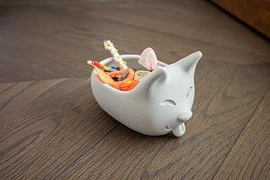 Cute Cat Bowl Jewelry Organizer: Adorable Accessory Holder - Celestial Crafts