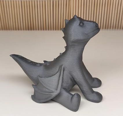 Cute Tiny Dragon: Adorable Fantasy Figurine (Grey) - Celestial Crafts