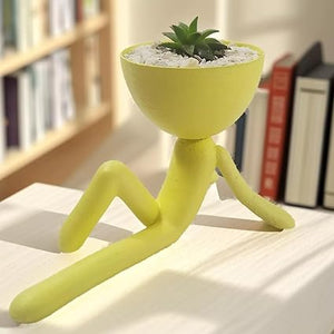 Home decor - Cat Succulent Planter Pots for Home Decoration | Indoor Pots for Living Room | Decorative Pots for Indoor Plants (No Flowers) - Celestial Crafts