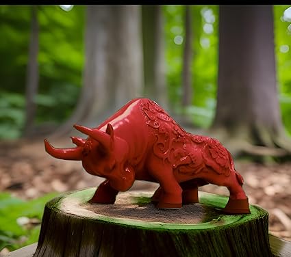 Home decor - Â?Enigmatic Bull Figurine: A Touch of Wilderness for Your Home DecorÂ? - Celestial Crafts