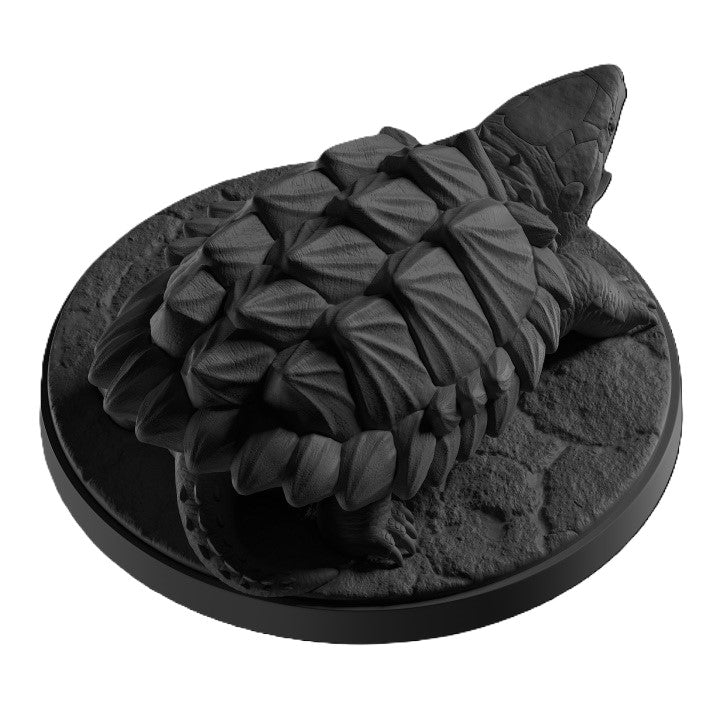 Snapping Turtle Figurine: Realistic Reptile Sculpture