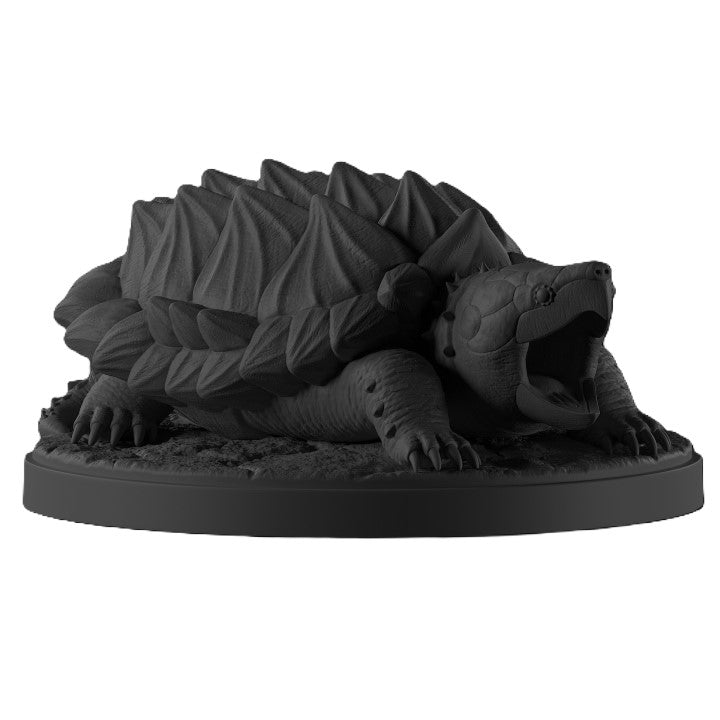 Snapping Turtle Figurine: Realistic Reptile Sculpture