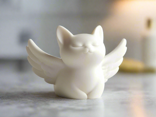 Winged Cat Sculpture