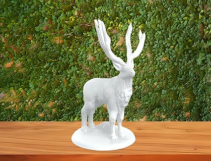 Celestial Craft : White Stag - Casual Pose - Tabletop Miniature - Celestial Crafts