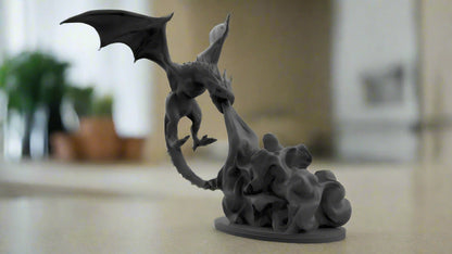 Dragon Sculpture Showpiece for Home Decor | Fire Dragon Figurine India