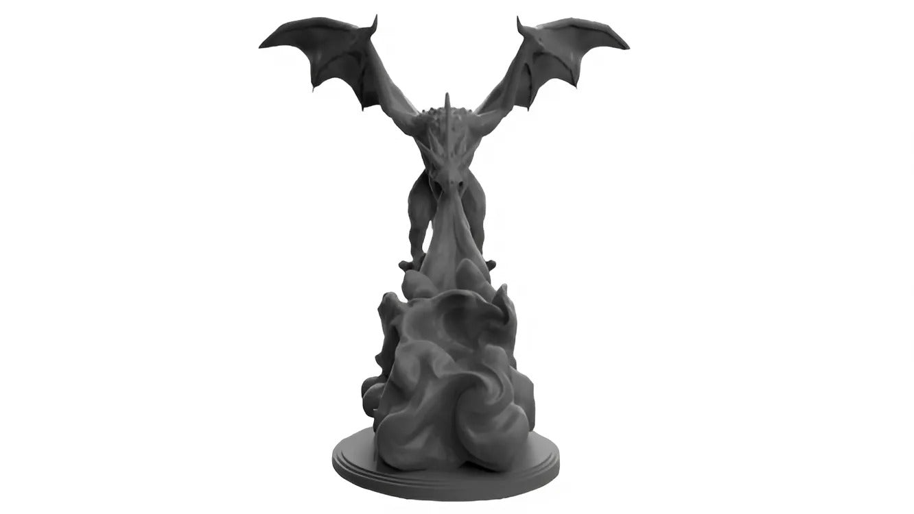 Fantasy Dragon Fire Sculpture