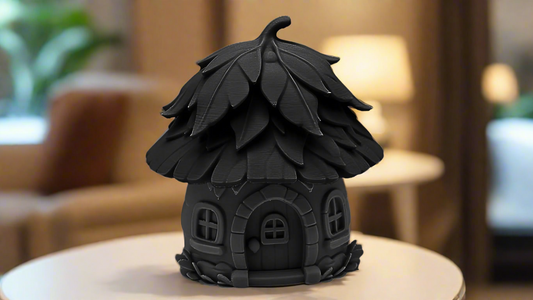 Enchanted Fairy Cottage with Leaf Roof  Garden Miniature
