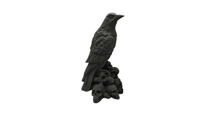Raven Skull Sculpture Showpiece for Home Decor | Gothic Raven Throne India