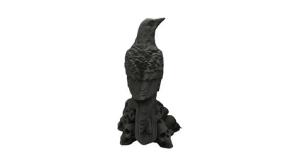 Raven Skull Sculpture Showpiece for Home Decor | Gothic Raven Throne India