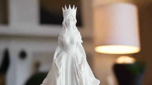 Beauty Queen Bust  Graceful Woman Sculpture