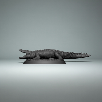 Crocodile Figurine Showpiece for Home Decor | Realistic Reptile Statue India