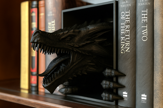 Dragon Bookend – Fierce Fantasy Shelf Accent